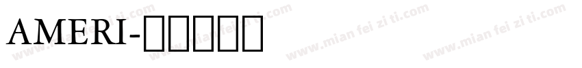 AMERI字体转换