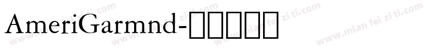 AmeriGarmnd字体转换