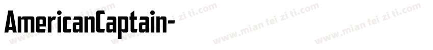 AmericanCaptain字体转换
