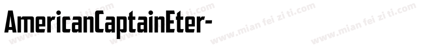 AmericanCaptainEter字体转换