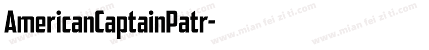 AmericanCaptainPatr字体转换