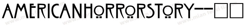 AmericanHorrorStory-字体转换