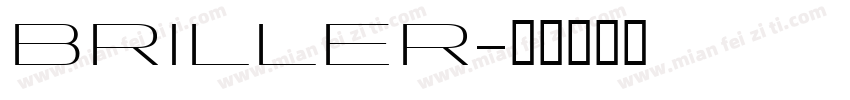 BRILLER字体转换