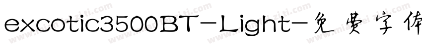 excotic3500BT-Light字体转换