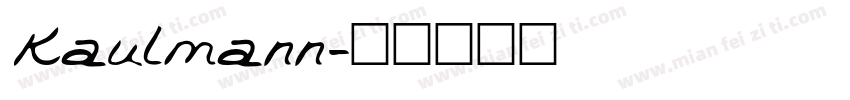 Kaulmann字体转换