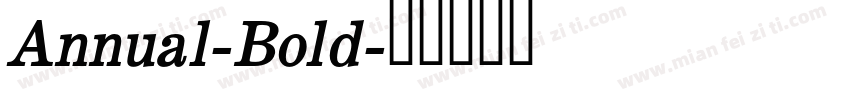 Annual-Bold字体转换