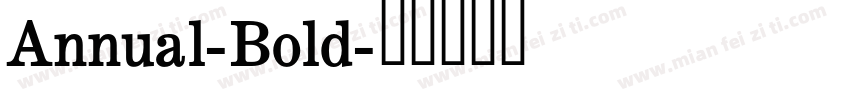 Annual-Bold字体转换