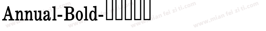 Annual-Bold字体转换