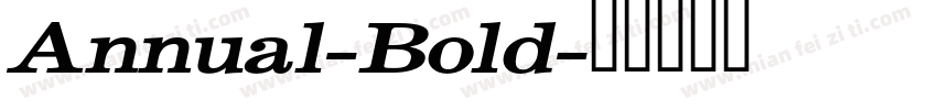 Annual-Bold字体转换