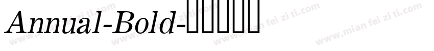 Annual-Bold字体转换