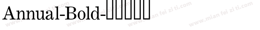 Annual-Bold字体转换