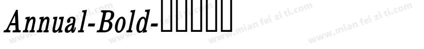 Annual-Bold字体转换