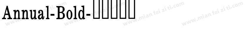 Annual-Bold字体转换