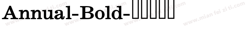 Annual-Bold字体转换