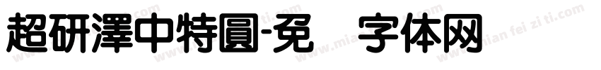 超研澤中特圓字体转换