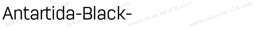 Antartida-Black字体转换