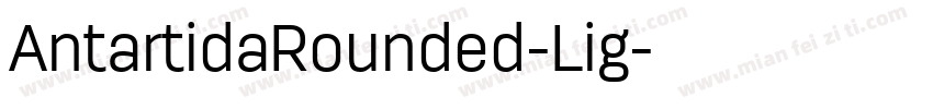 AntartidaRounded-Lig字体转换