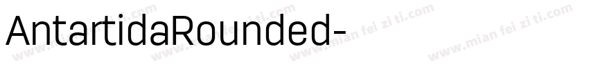 AntartidaRounded字体转换