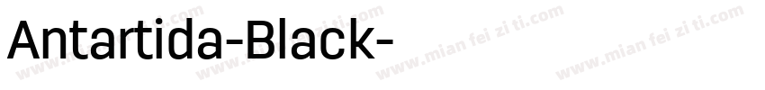 Antartida-Black字体转换