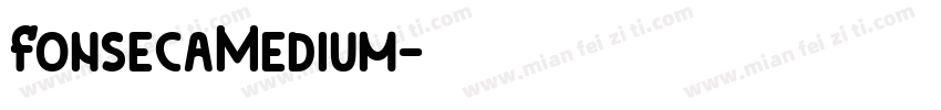 FonsecaMedium字体转换