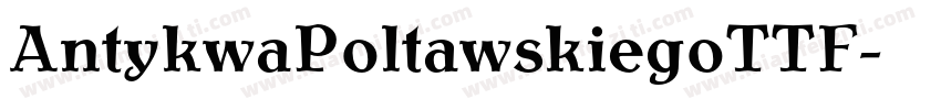 AntykwaPoltawskiegoTTF字体转换