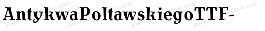 AntykwaPoltawskiegoTTF字体转换