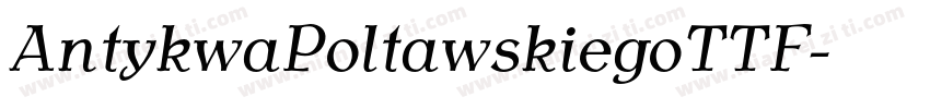 AntykwaPoltawskiegoTTF字体转换