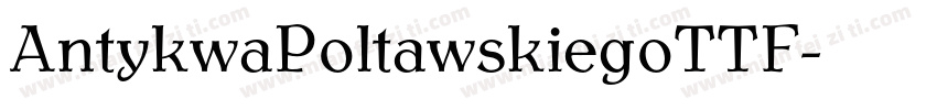 AntykwaPoltawskiegoTTF字体转换