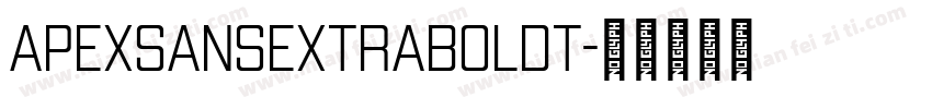 ApexSansExtraBoldT字体转换