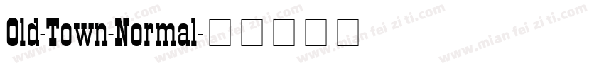 Old-Town-Normal字体转换