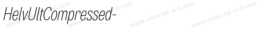 HelvUltCompressed字体转换