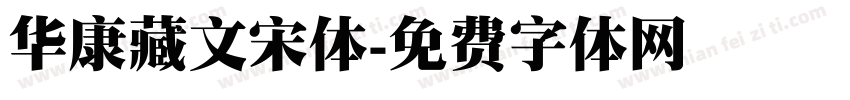 华康藏文宋体字体转换