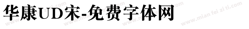 华康UD宋字体转换