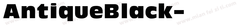 AntiqueBlack字体转换