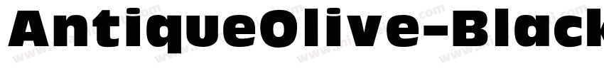 AntiqueOlive-Black字体转换