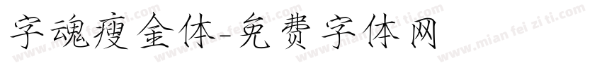 字魂瘦金体字体转换