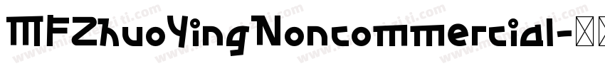 MFZhuoYingNoncommercial字体转换