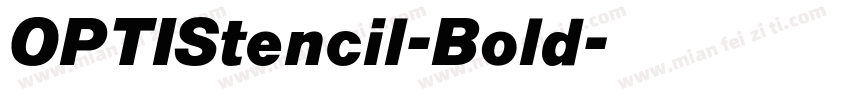 OPTIStencil-Bold字体转换