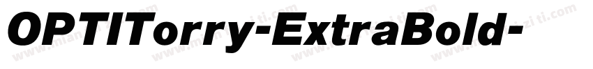 OPTITorry-ExtraBold字体转换