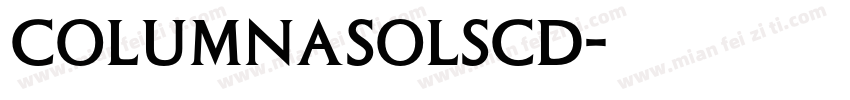 ColumnaSolSCD字体转换