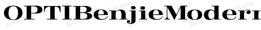 OPTIBenjieModern-Ita字体转换