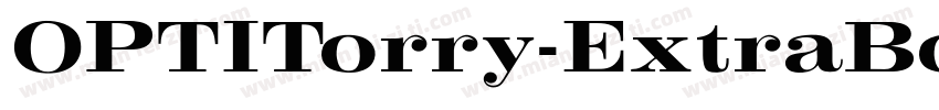 OPTITorry-ExtraBold字体转换