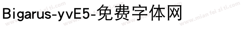 Bigarus-yvE5字体转换