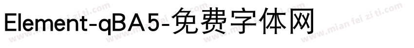 Element-qBA5字体转换