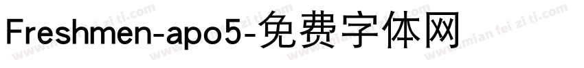 Freshmen-apo5字体转换