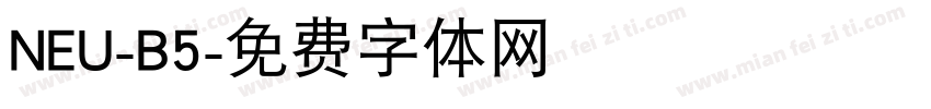 NEU-B5字体转换