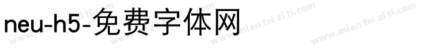 neu-h5字体转换