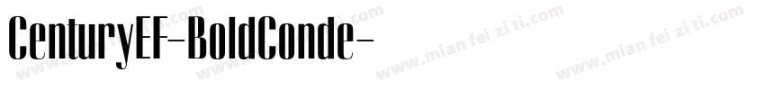 CenturyEF-BoldConde字体转换