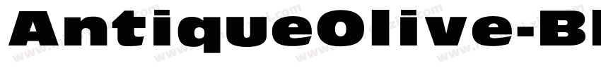 AntiqueOlive-Black字体转换