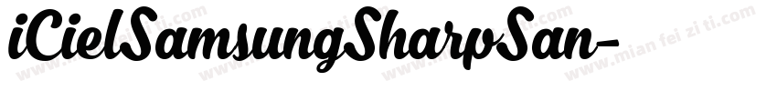 iCielSamsungSharpSan字体转换
